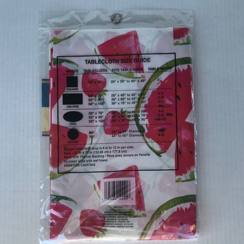 Watermelon Party Supplies - Watermelon Peva Tablecloth Snack Plates And …